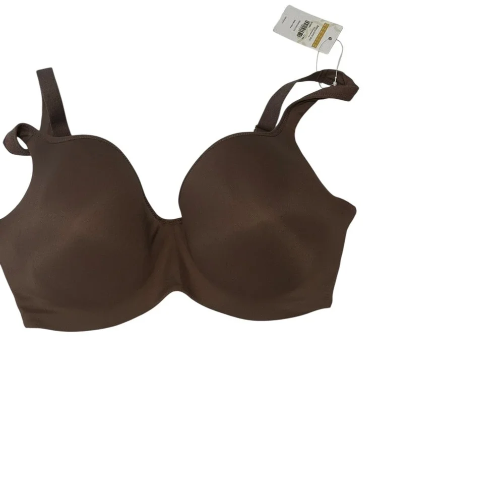 DELIMIRA‎ Full Coverage Comfort Bra Adjustable Straps Brown Size Unknown